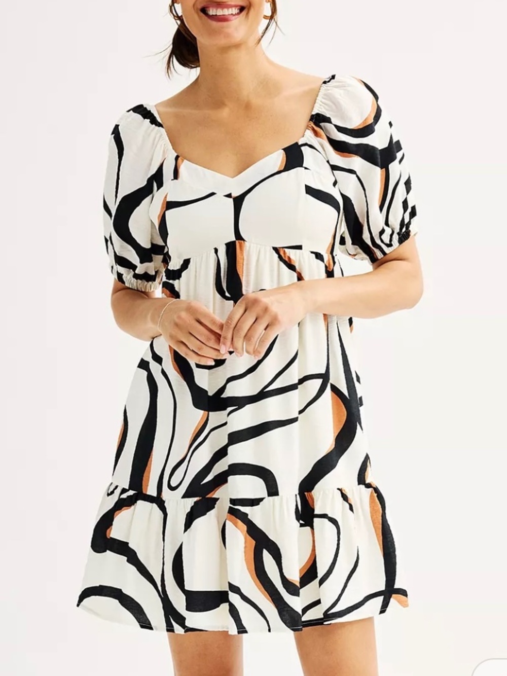 Women's Nine West Babydoll Mini Dress